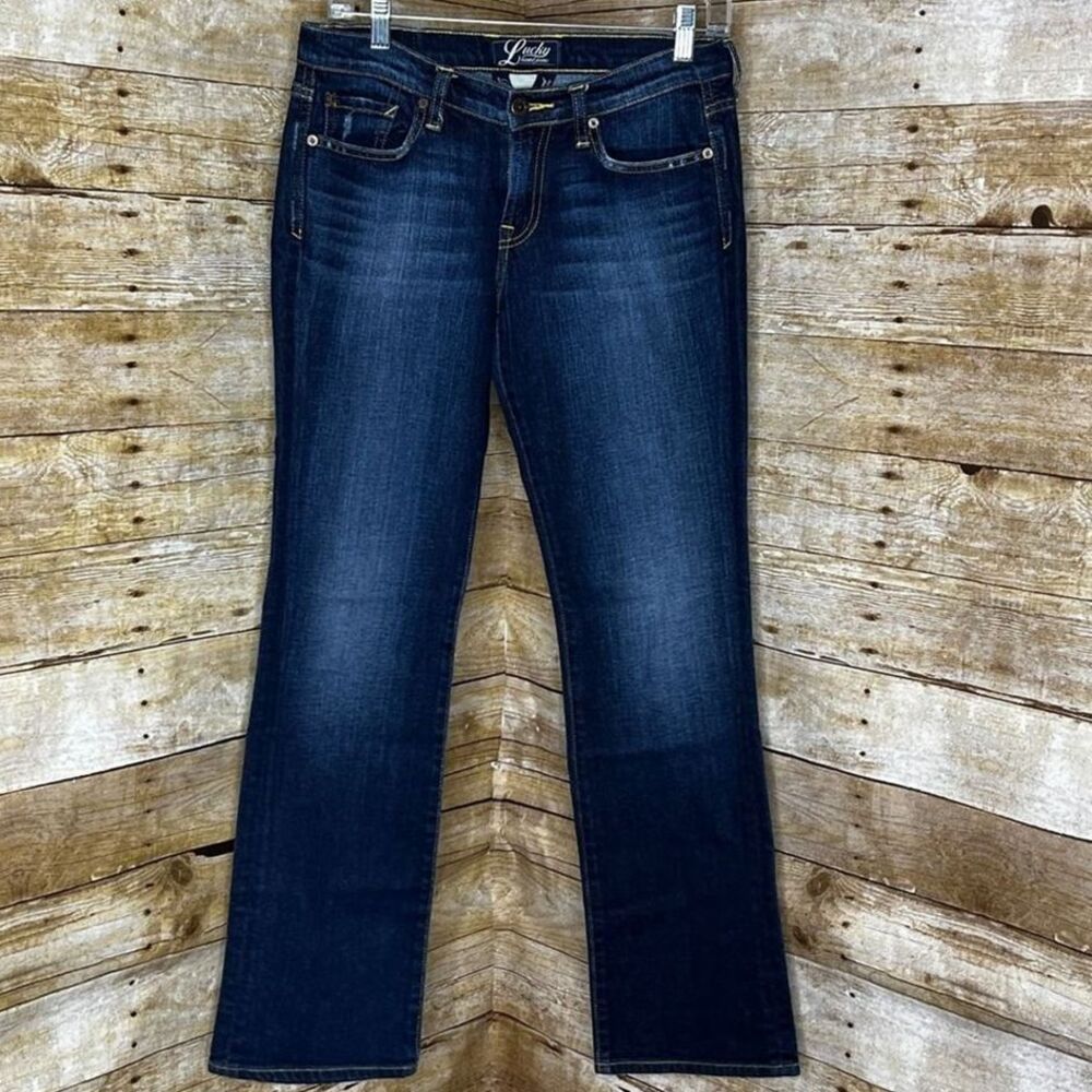 LUCKY BRAND ASHFORD CLASSIC RIDER EMBROIDERED CASUAL EVERYDAY WEAR PREMIUM JEANS